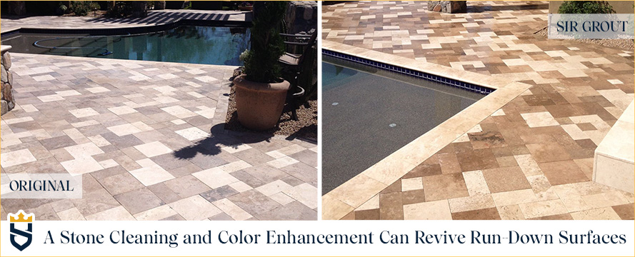 A Stone Cleaning and Color Enhancement Can Revive Run-Down Surfaces