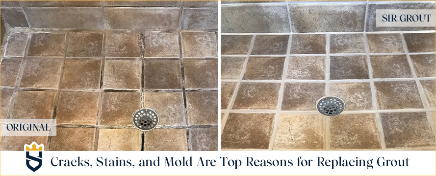 Cracked, Stained or Moldy Grout Are Top Reasons for Replacing Grout