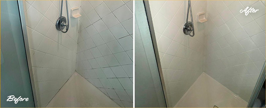 Shower Restored by Our Outstanding Hard Surface Restoration Services in Orlando, FL