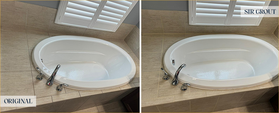 Tub Restored by Our Expert Tile and Grout Cleaners in Orlando, FL