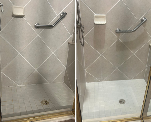 Shower Restored by Our Tile and Grout Cleaners in Orlando, FL