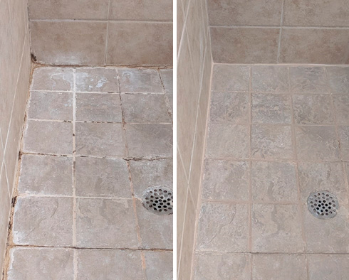 Before and After Picture of a Stone Cleaning Service in Windermere, FL