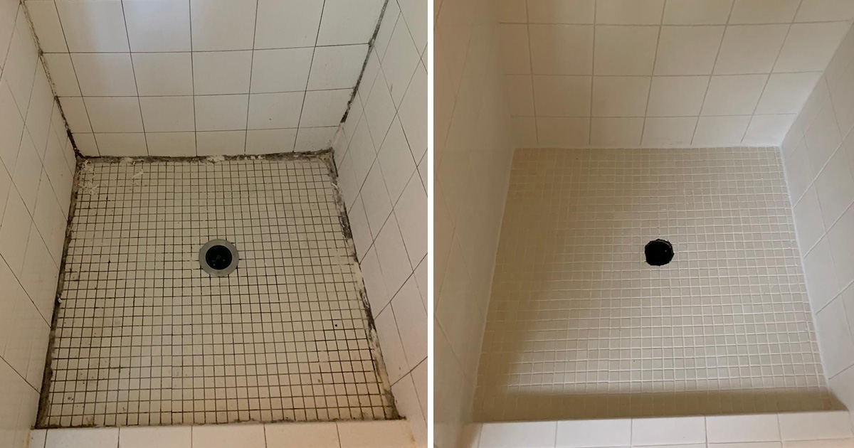 Our Tile and Grout Cleaners Gave This Moldy Shower in Orlando FL an Awe