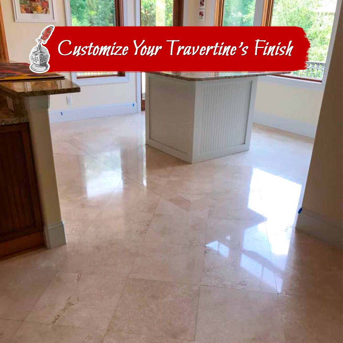 Customize Your Travertine's Finish